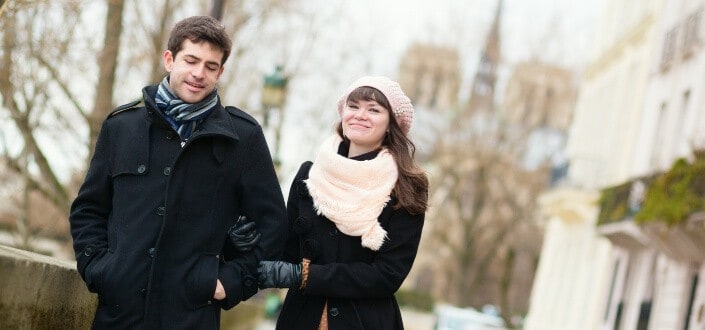 girl holding his man