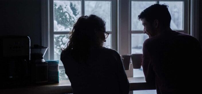 couple drinking coffee together