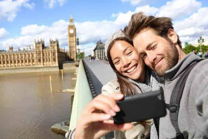 couple doing a selfie