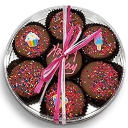 Birthday Gifts for Men - Happy Birthday Chocolate Dipped Oreo Cookies Gift