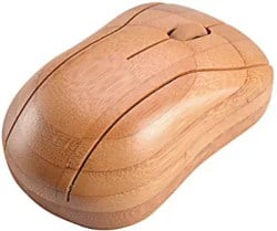 Small Gifts for men - Horsebiz Bamboo Wireless Optical Mouse
