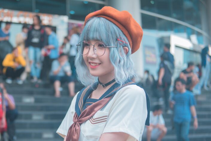 woman cosplayer
