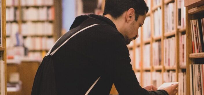 A man reading