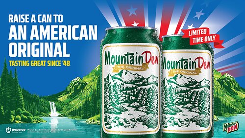 Mountain Dew Celebrates Nearly 80 Years by Selling Commemorative Can Bundles at 5 Cents