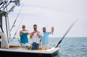 People fishing in coastal mississippi