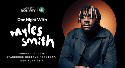 Marriott Bonvoy and Starbucks Launch Exclusive One Night With Myles Smith Event in New York City