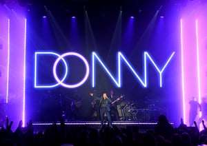 Donny Osmond performing at Las Vegas
