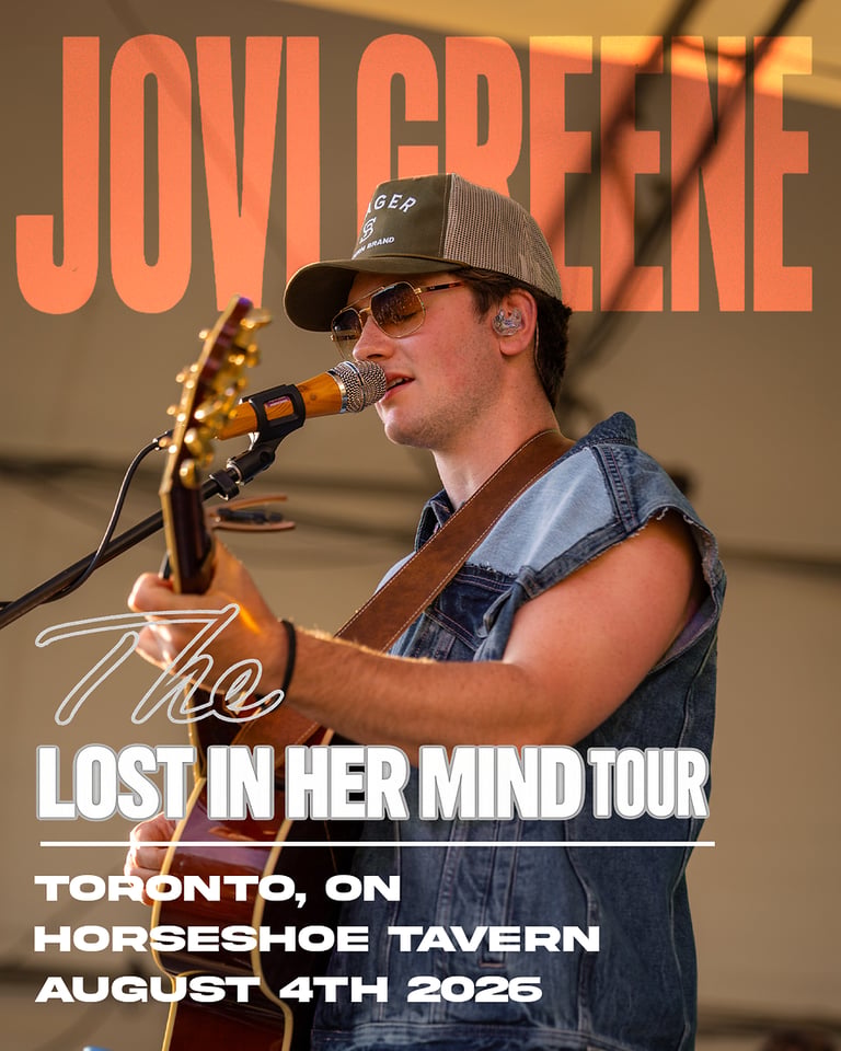 Rising Country Star Jovi Greene Makes Canadian Debut at Toronto’s Legendary Horseshoe Tavern