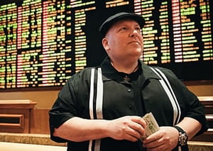 Bill “Krackman” Krackomberger at a Las Vegas sportsbook