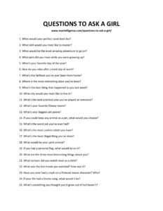 213 Good Questions to Ask a Girl - Spark great conversations.