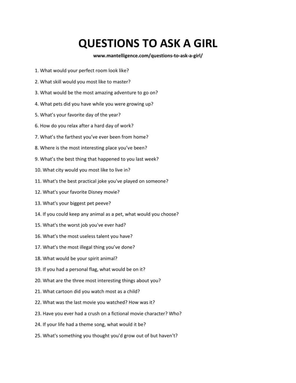 213 Good Questions To Ask A Girl Spark Great Conversations