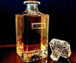 Engraved Whiskey Decanter