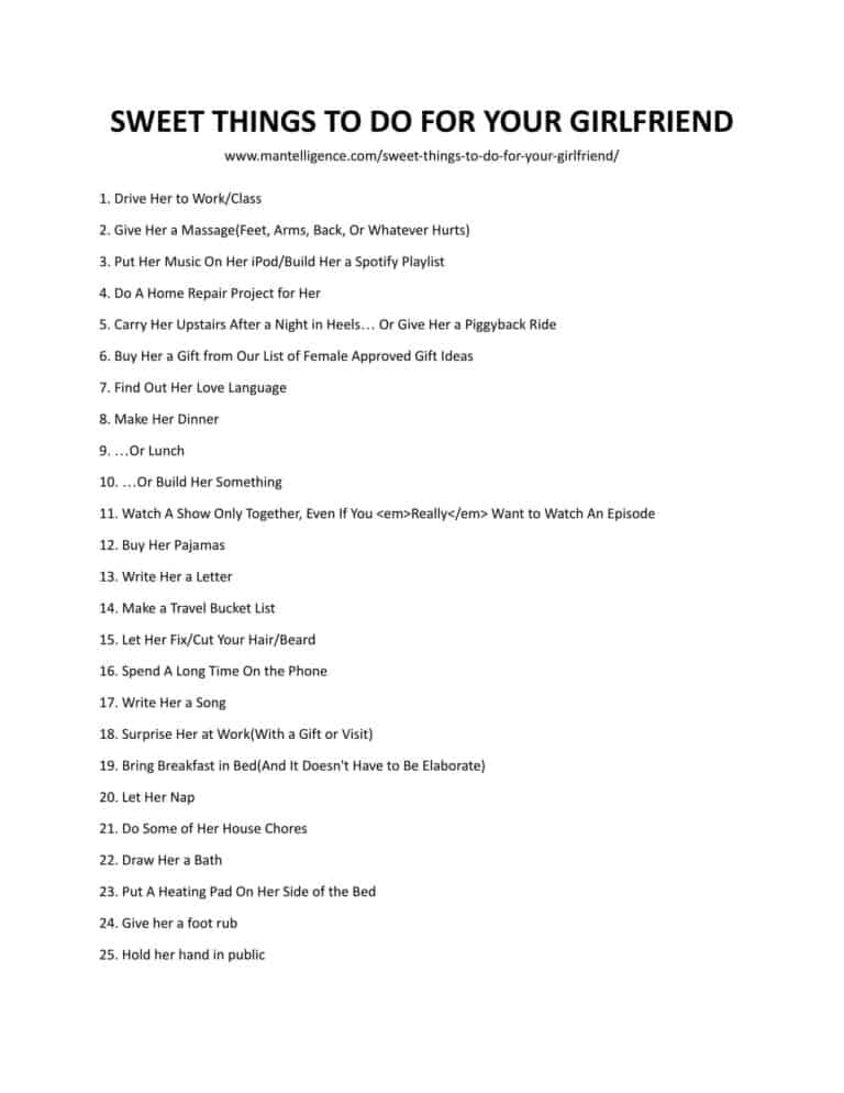 Downloadable And Printable List Of Sweet Things To Do For Your Girlfriend As Jpg Or Pdf 768x994 