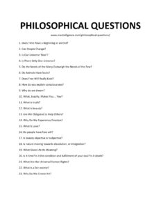 30+ Philosophical Questions (Abstract, Deep, Unanswerable)