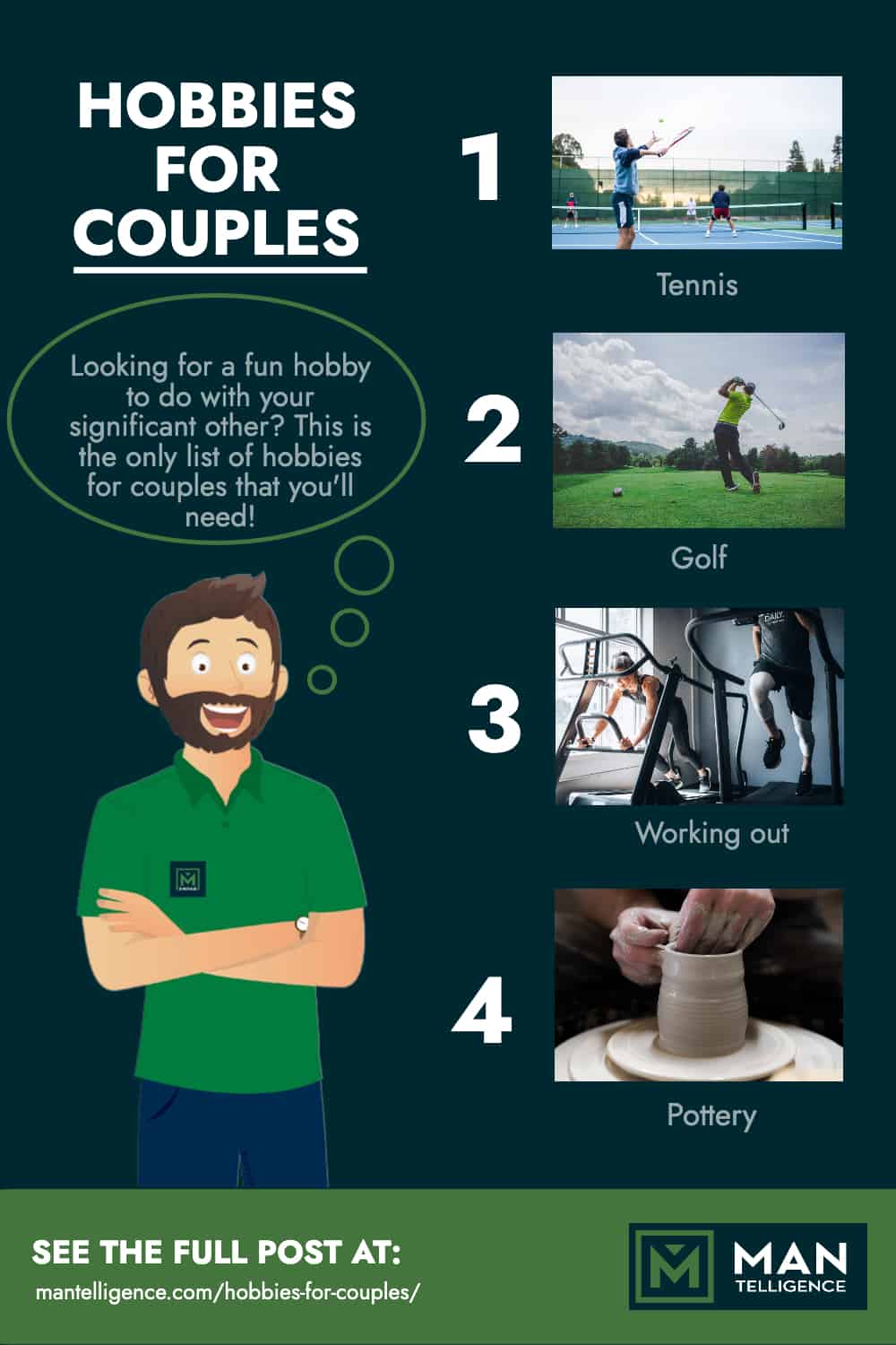 The best Hobbies for men - women - couples and teens