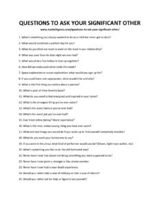 36 Questions to Ask Your Significant Other - The only list you need.