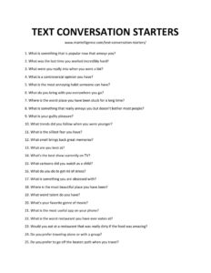 conversations starters over text