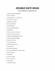 81 Awesome Double Date Ideas - The only list you'll need!