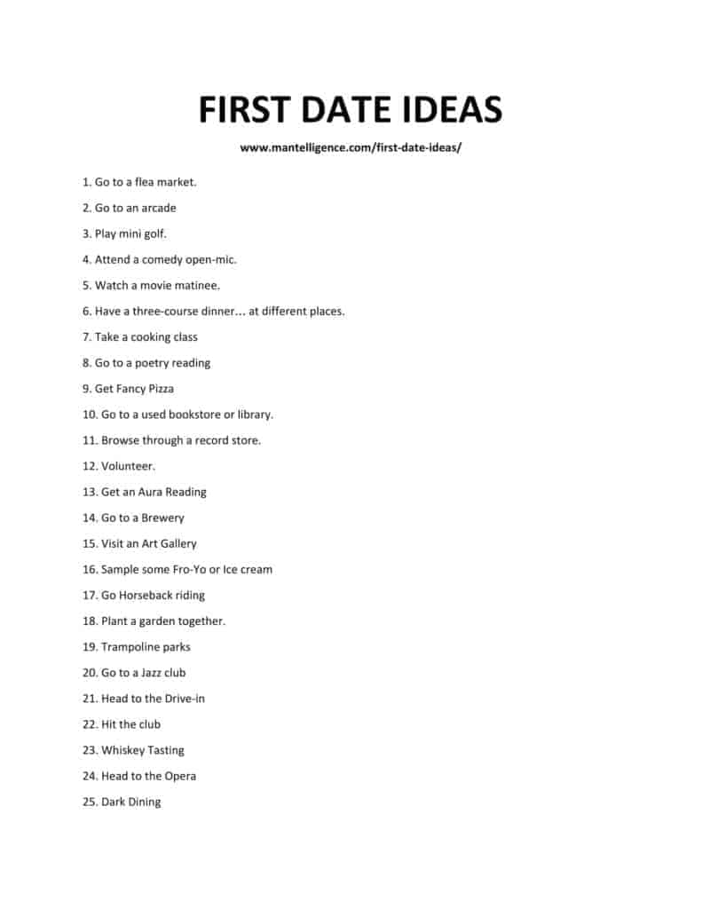 100+ First Date Ideas She Will Remember Forever