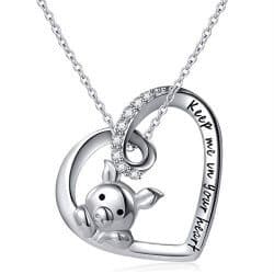 12. Cute Pig Pendant Necklace