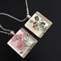 50. Birth Month Flower Pendant