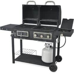 best grills - Durable Outdoor Barbeque & Burger Gas_charcoal Grill Combo