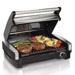 best grills - Hamilton Beach 25360 Indoor Searing Grill with Removable Easy-to-Clean Nonstick Plate