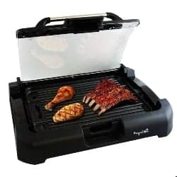 best grills - MegaChef Dual Surface Reversible Indoor Grill and Griddle with Removable Glass Lid