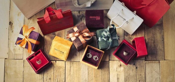 Variety of gift boxes.