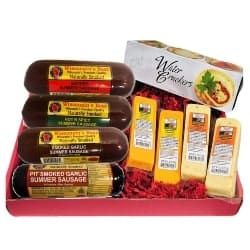 Best Groomsmen Gift Ideas - Mancave Ultimate Men's Cheese & Sausage Gift Basket (1)