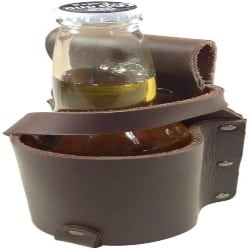 Manly Groomsmen Gift Ideas - Thick Leather Beer Bottle Holster (1)