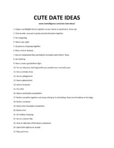 Cute Date Ideas - 86 Delightful Ways To Impress Your Date