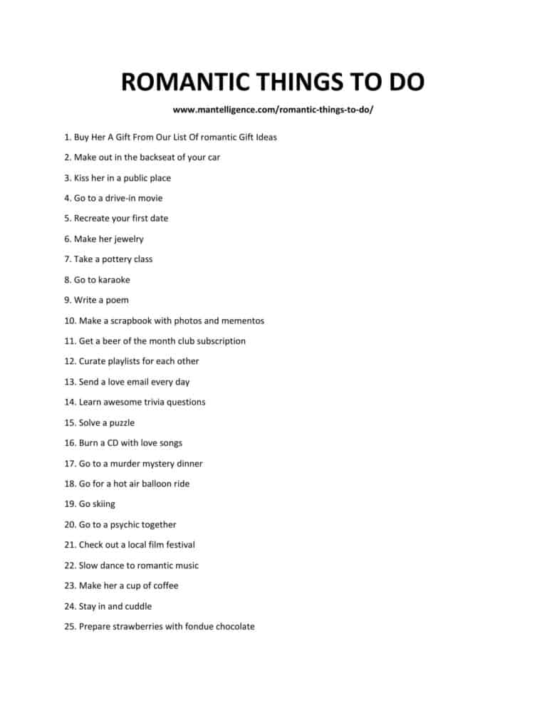 28 Romantic Things To Do Great Date Ideas Youll Enjoy