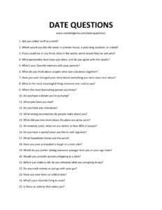 49 Quality Date Questions - Boost Your Way To Her Heart