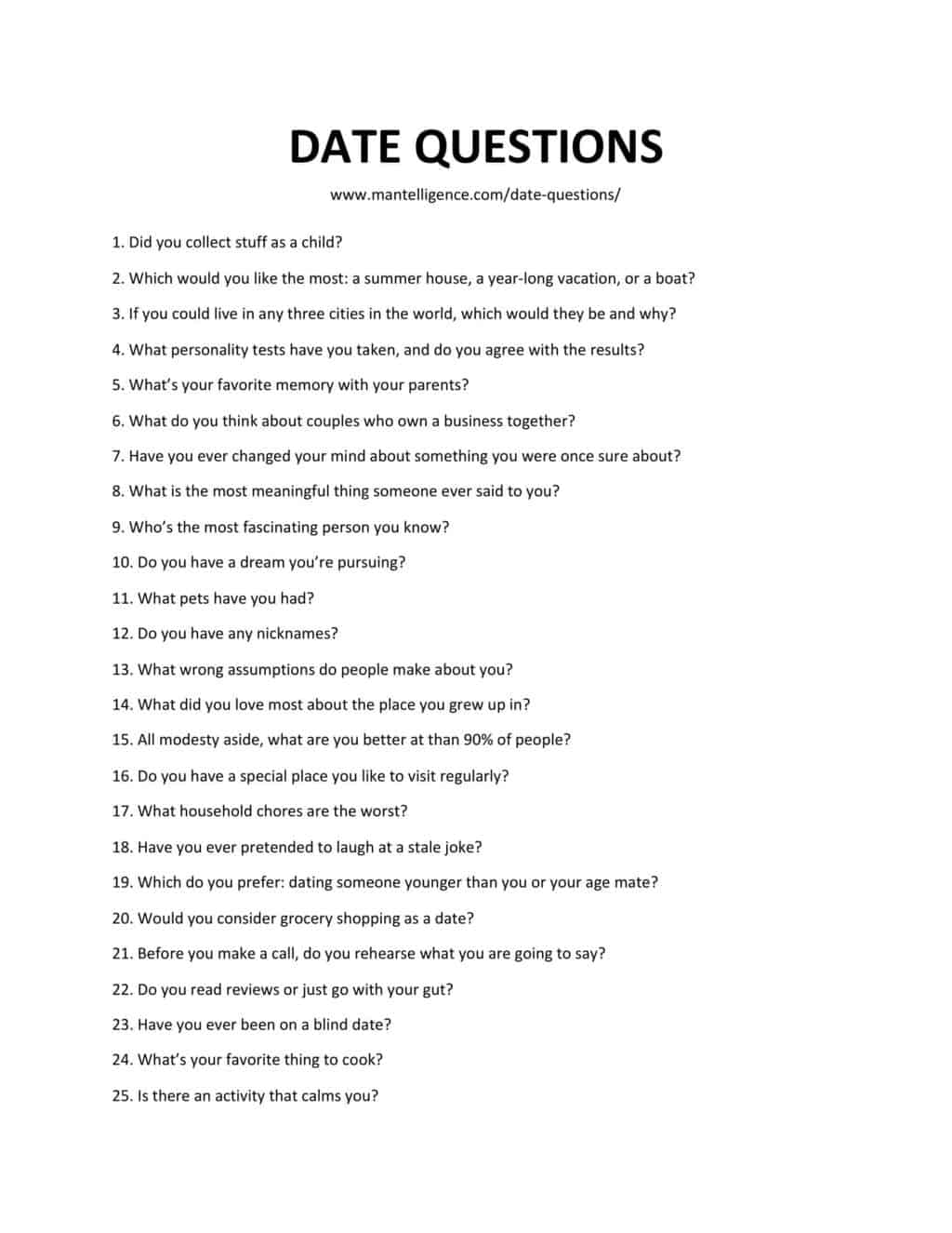 49 Quality Date Questions Boost Your Way To Her Heart Mantelligence