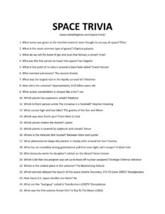 33+ Space & Astronomy Trivia Questions & Answers (Easy To Hard)