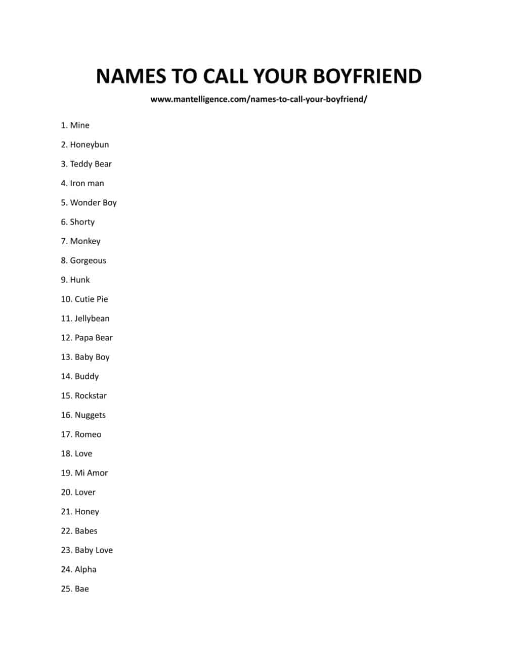 NAMES TO CALL YOUR BOYFRIEND 1 1 1 