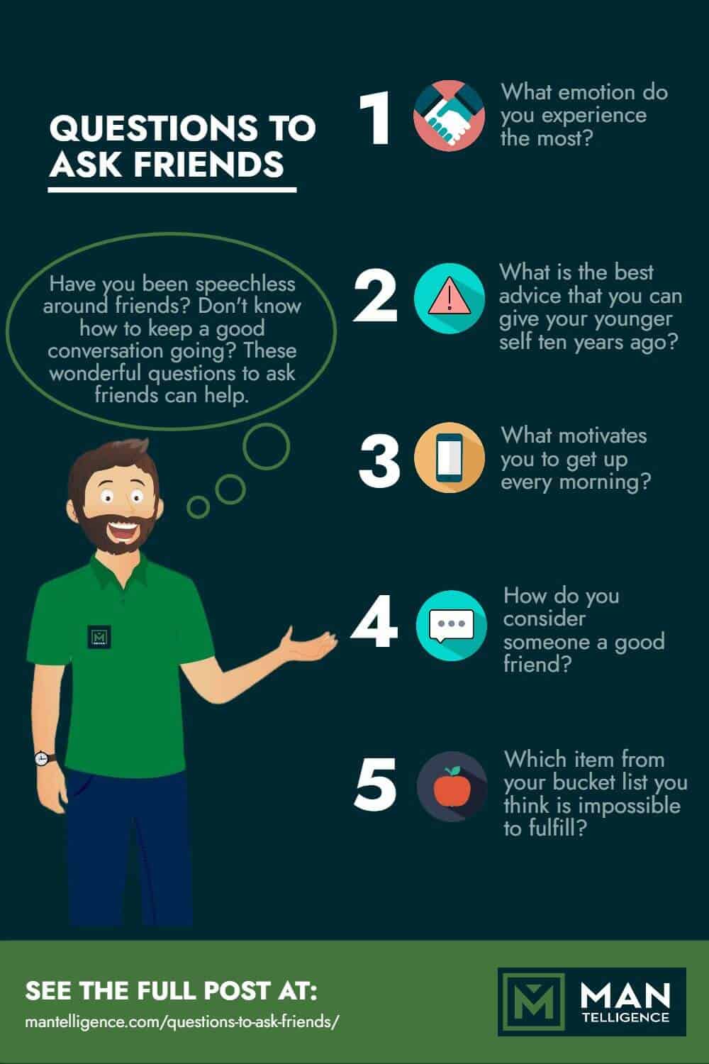 Questions To Ask Friends Infographic 