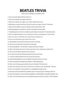 20+Beatles Trivia Questions, Answers & Facts (Fun Music Quiz)