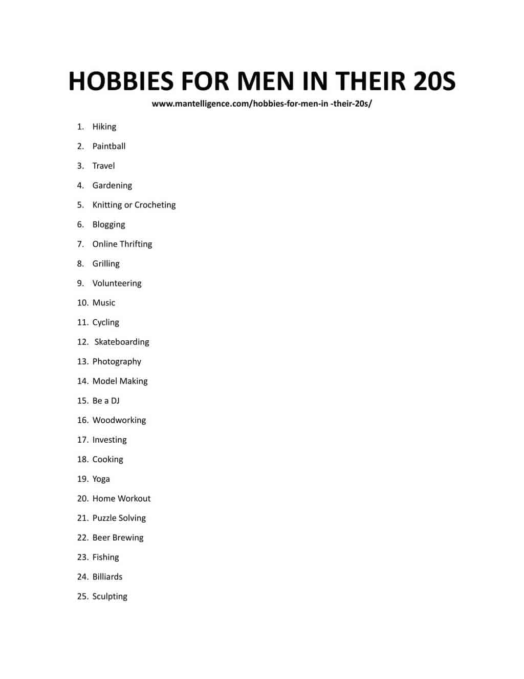 5 Cool Hobbies For Men 40+ - RTF