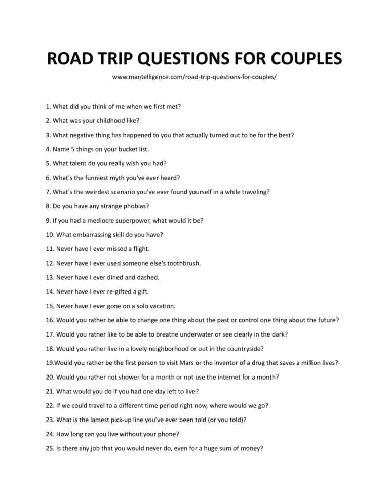 road trip question game for couples