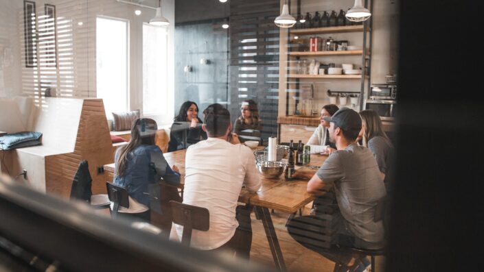 colleagues having a Collaborative Meeting